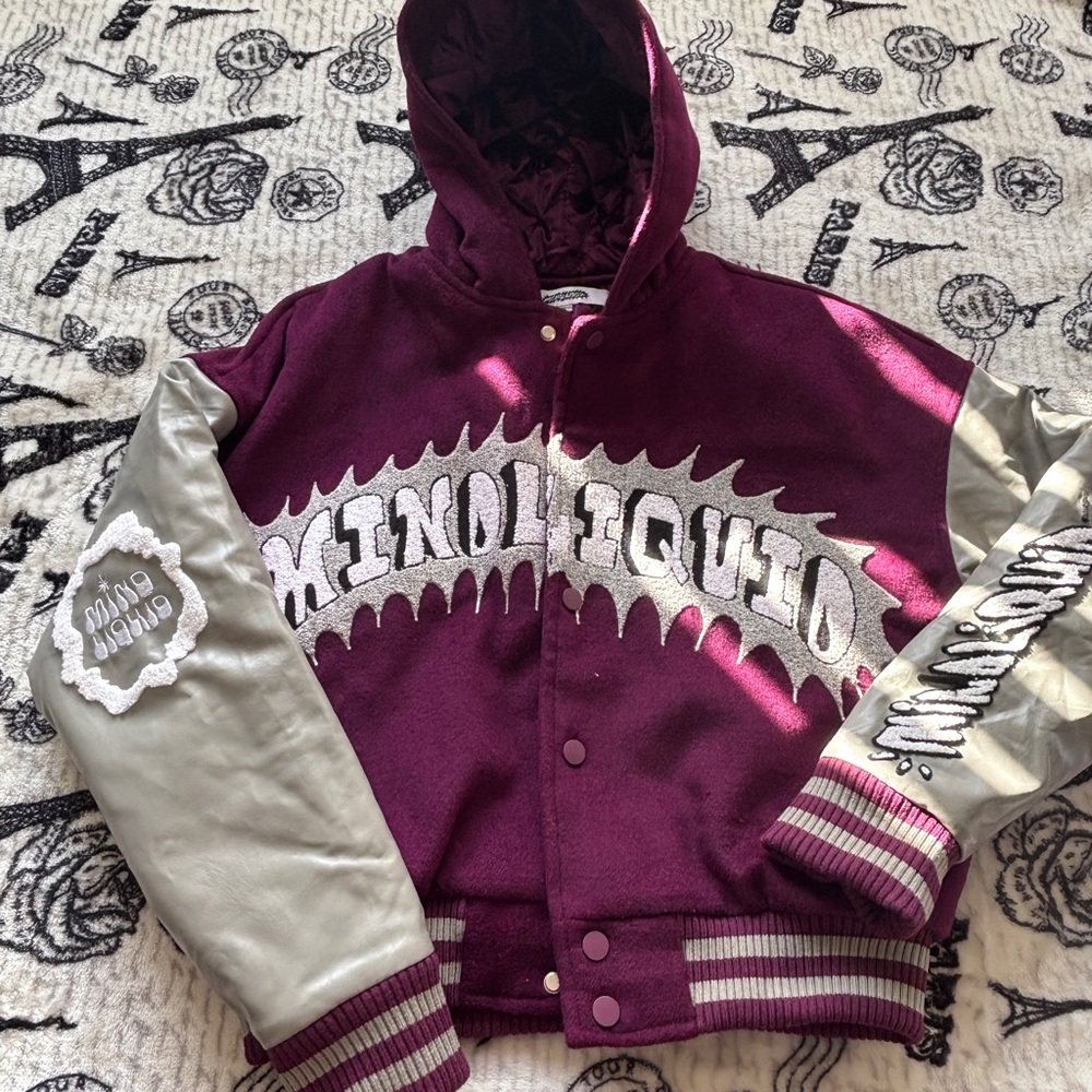 Mind Liquid Studios Jacket Size S Purple 2022  30% Wool